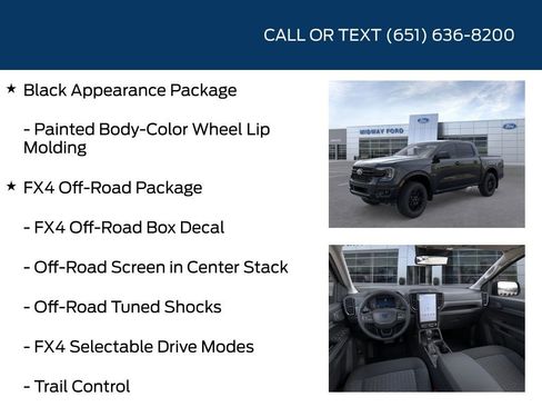 New 2025 Ford Ranger XLT w/ Equipment Group 301A High image 20