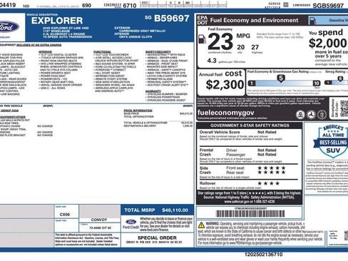 Used 2025 Ford Explorer ST-Line AWD/4WD image 32