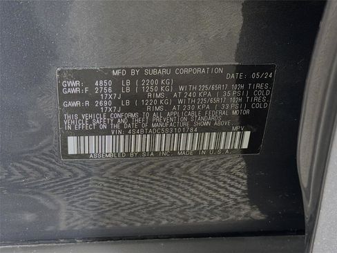 Used 2025 Subaru Outback Premium w/ Popular Package #1A image 30