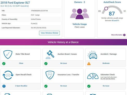 Used 2018 Ford Explorer XLT w/ Equipment Group 202A image 4