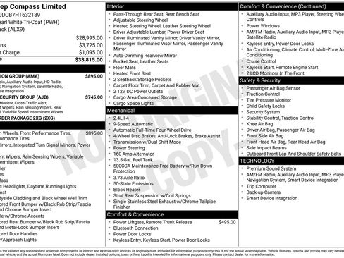 Used 2017 Jeep Compass Limited w/ Navigation Group image 26