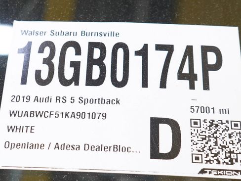 Used 2019 Audi RS 5 Sportback w/ Black Optic Carbon Package AWD/4WD image 38