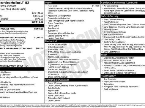 Used 2017 Chevrolet Malibu LT w/ Leather Package FWD image 29