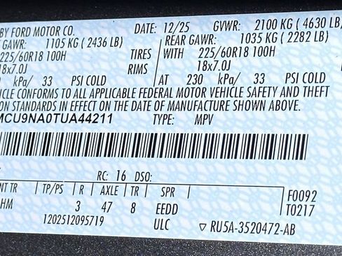 New 2026 Ford Escape ST-Line Select w/ Equipment Group 401A image 44