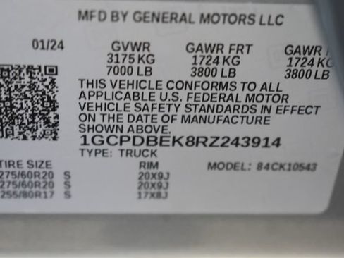 Certified 2024 Chevrolet Silverado 1500 Custom w/ Rally Edition AWD/4WD image 35