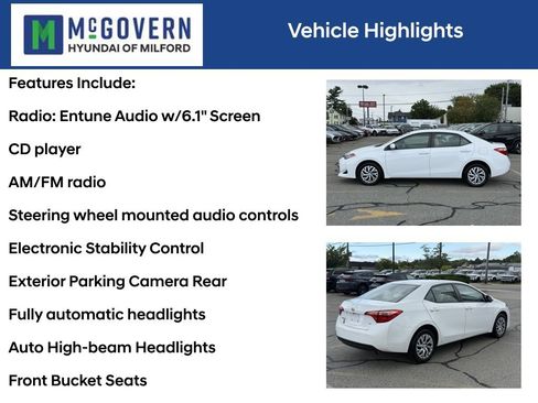 Used 2017 Toyota Corolla LE w/ Carpet Mat Package (TMS) FWD image 4