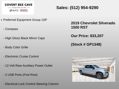 Used 2019 Chevrolet Silverado 1500 RST w/ All-Star Edition RWD image 19