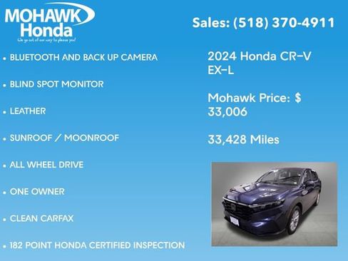 Certified 2024 Honda CR-V EX-L image 8