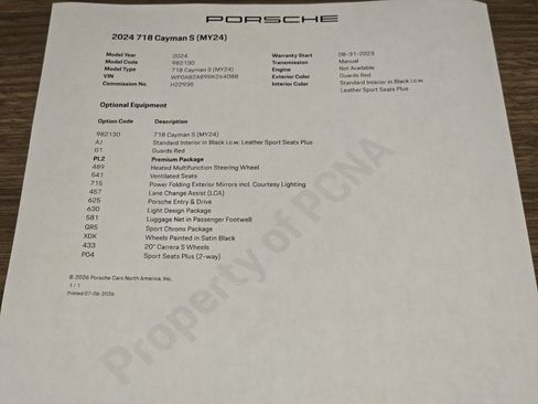 Certified 2024 Porsche 718 Cayman S RWD image 28