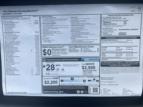 New 2026 BMW X1 xDrive28i w/ Convenience Package image 35
