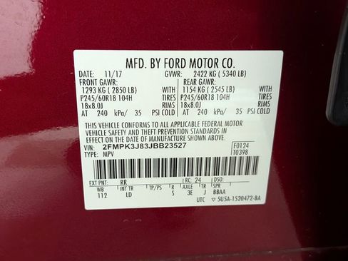 Used 2018 Ford Edge SEL w/ Equipment Group 201A FWD image 32