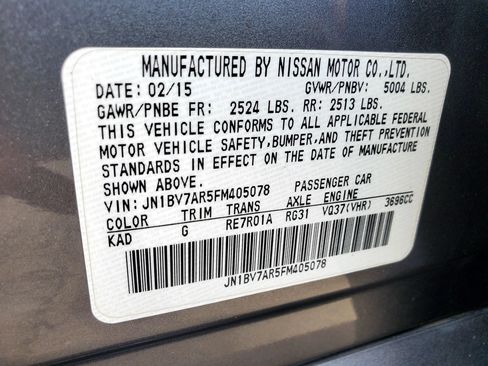Used 2015 INFINITI Q50 AWD w/ Moonroof Package image 59