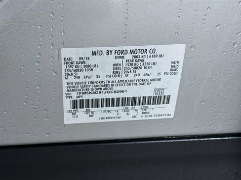 Certified 2018 Ford Explorer XLT w/ Equipment Group 202A image 34