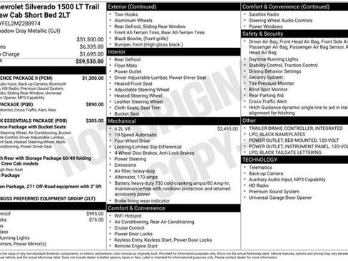 Used 2021 Chevrolet Silverado 1500 LT Trail Boss w/ Convenience Package II AWD/4WD image 5