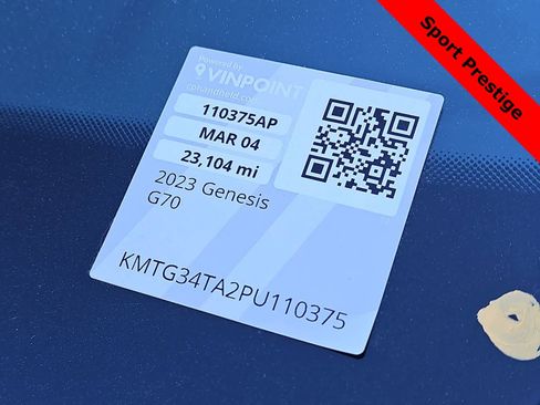 Used 2023 Genesis G70 2.0T w/ Sport Prestige Package image 25
