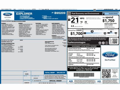 Used 2018 Ford Explorer 4WD w/ Class II Trailer Tow Package image 2