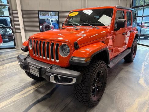 Used 2018 Jeep Wrangler Unlimited Sahara w/ Cold Weather Group AWD/4WD image 3