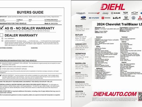 Certified 2024 Chevrolet TrailBlazer LS w/ LS Convenience Package image 31
