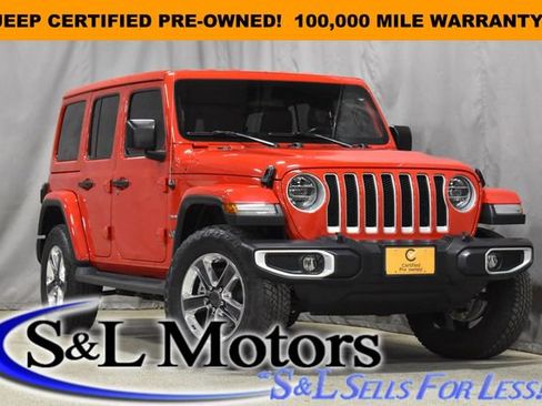 Certified 2020 Jeep Wrangler Unlimited Sahara w/ LED Lighting Group image 1