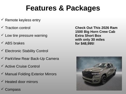 Used 2026 RAM 1500 Big Horn AWD/4WD image 4