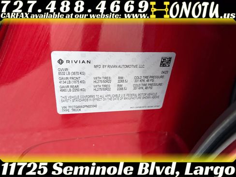 Used 2023 Rivian R1T Adventure image 35