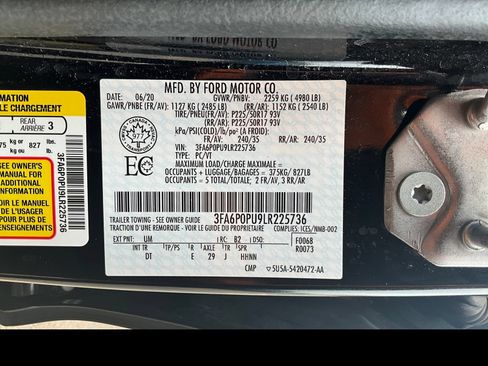 Used 2020 Ford Fusion SEL FWD image 18