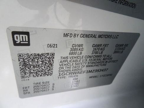 Used 2021 Chevrolet Silverado 1500 W/T w/ WT Fleet Convenience Package image 43