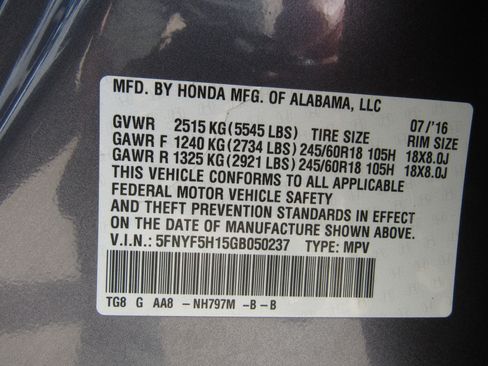 Used 2016 Honda Pilot LX image 28