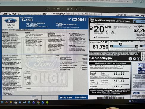 Used 2022 Ford F150 XLT w/ Equipment Group 302A High AWD/4WD image 17