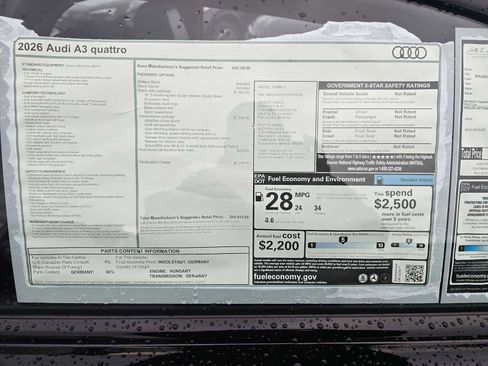 New 2026 Audi A3 2.0T Premium image 18