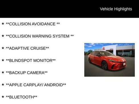 Used 2025 Toyota Camry XSE image 2