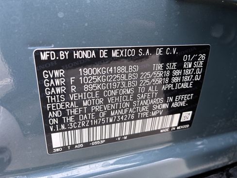 Certified 2026 Honda HR-V EX-L image 39