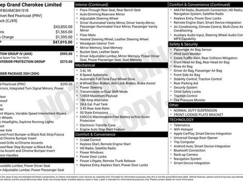 Used 2021 Jeep Grand Cherokee Limited w/ Trailer Tow Group IV AWD/4WD image 4