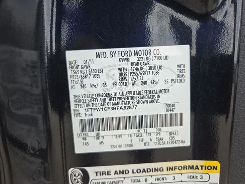 Used 2011 Ford F150 XLT w/ XLT Convenience Pkg RWD image 32