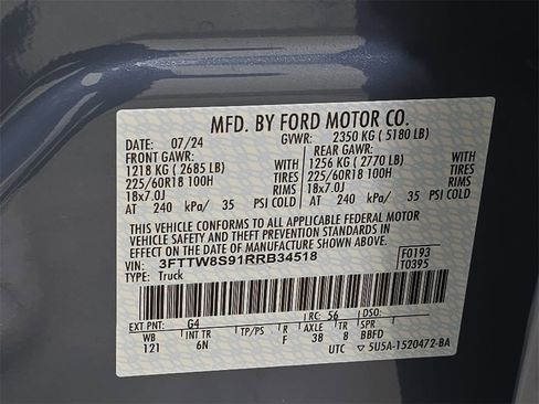 Used 2024 Ford Maverick Lariat w/ 4K Tow Package image 37