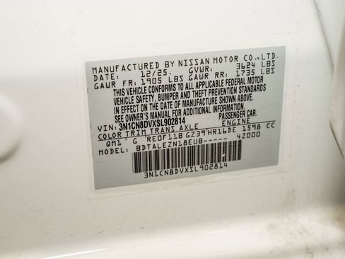 New 2025 Nissan Versa S w/ Trunk Package image 20