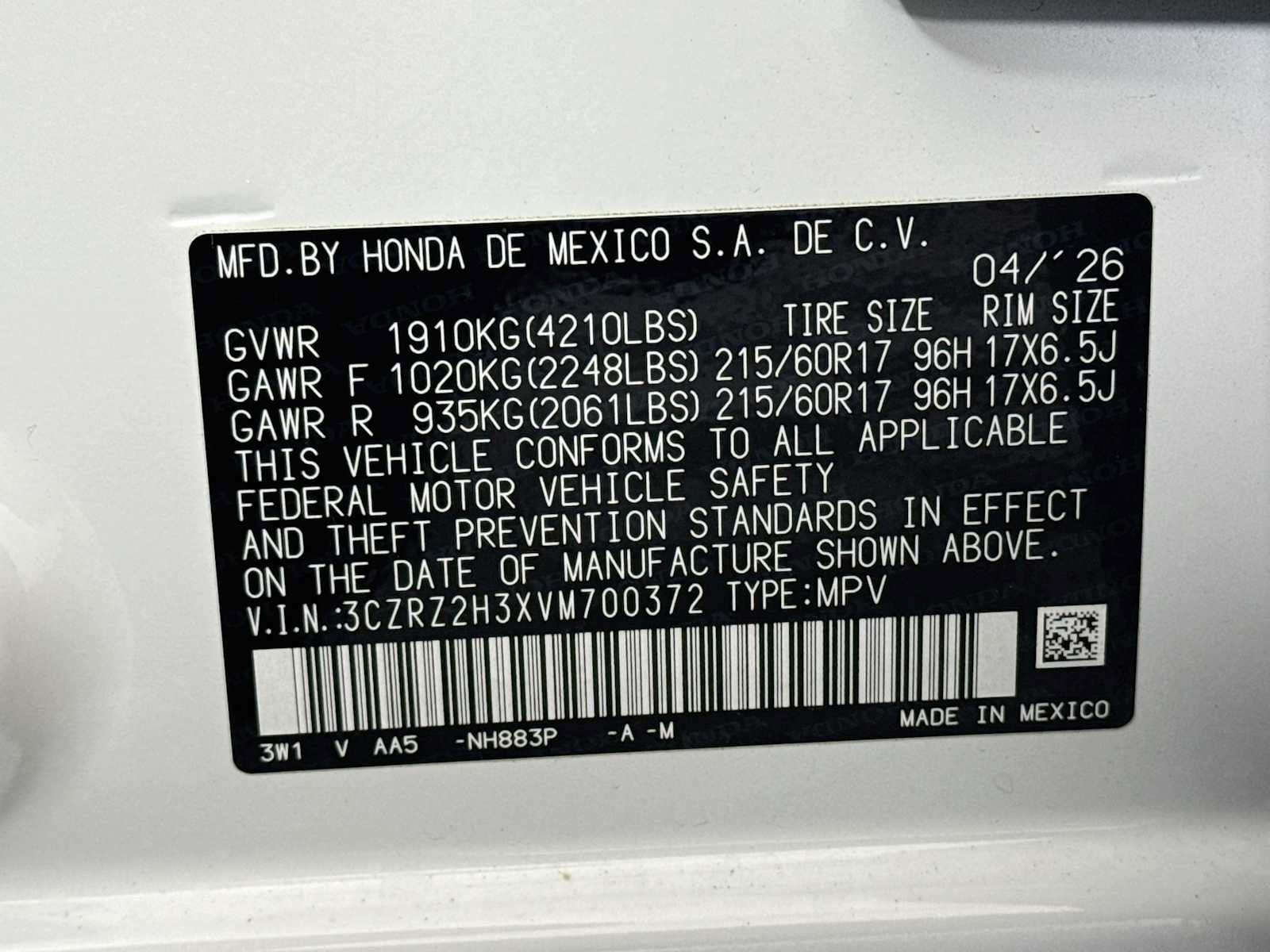 Used 2027 Honda HR-V LX image 29
