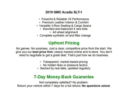 Used 2019 GMC Acadia SLT AWD/4WD image 1