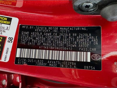 Used 2022 Toyota Camry XSE image 40