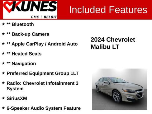 Used 2024 Chevrolet Malibu LT image 2