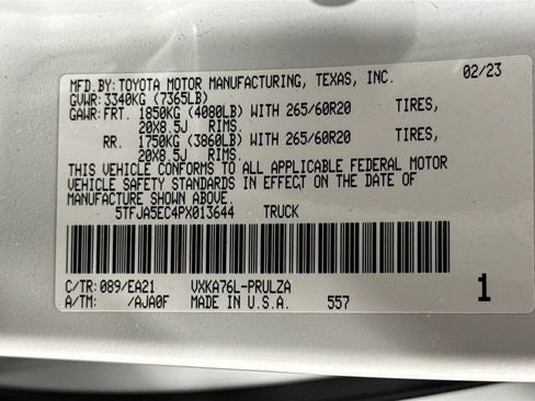 Used 2023 Toyota Tundra Limited w/ TRD Off-Road Package image 29