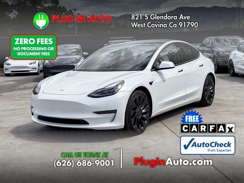 Used 2021 Tesla Model 3 Performance AWD/4WD image 1