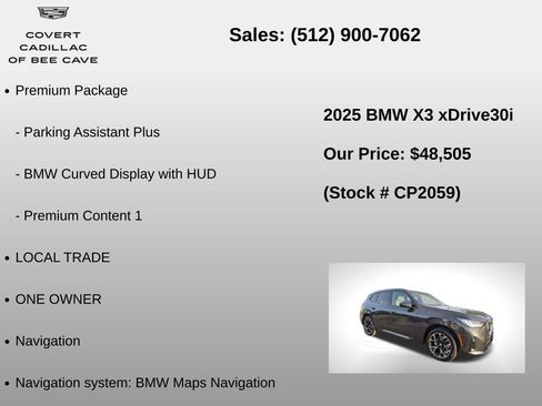 Used 2025 BMW X3 xDrive30i image 12