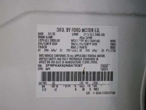 Used 2022 Ford Edge Titanium w/ Cargo Accessory Package AWD/4WD image 39