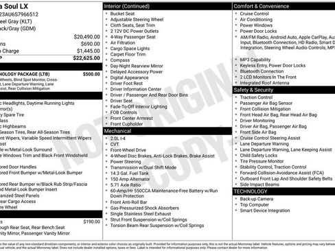 Used 2025 Kia Soul LX w/ LX Technology Package FWD image 37