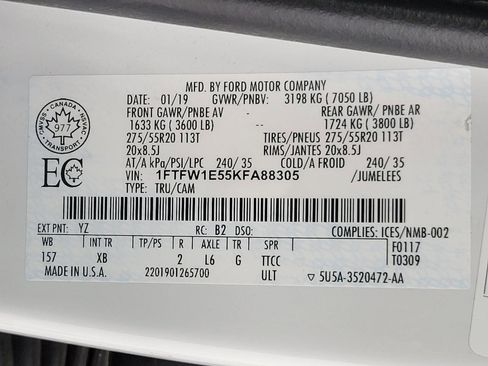 Used 2019 Ford F150 XLT w/ Equipment Group 302A Luxury image 29