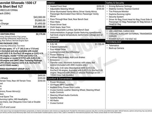 Certified 2018 Chevrolet Silverado 1500 LT w/ All Star Edition AWD/4WD image 51