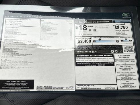 New 2026 Land Rover Defender 130 X-Dynamic SE AWD/4WD image 30