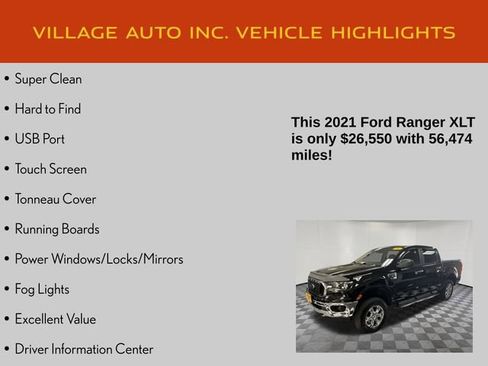 Used 2021 Ford Ranger XLT w/ Equipment Group 301A Mid image 7