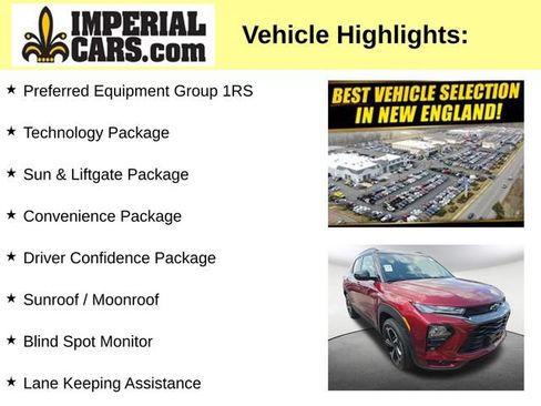 Used 2023 Chevrolet TrailBlazer RS w/ Sun and Liftgate Package AWD/4WD image 3